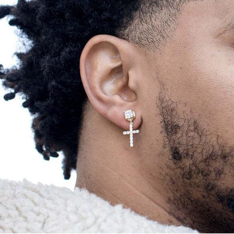 Punk Cross Stud Earrings