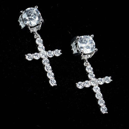 Punk Cross Stud Earrings