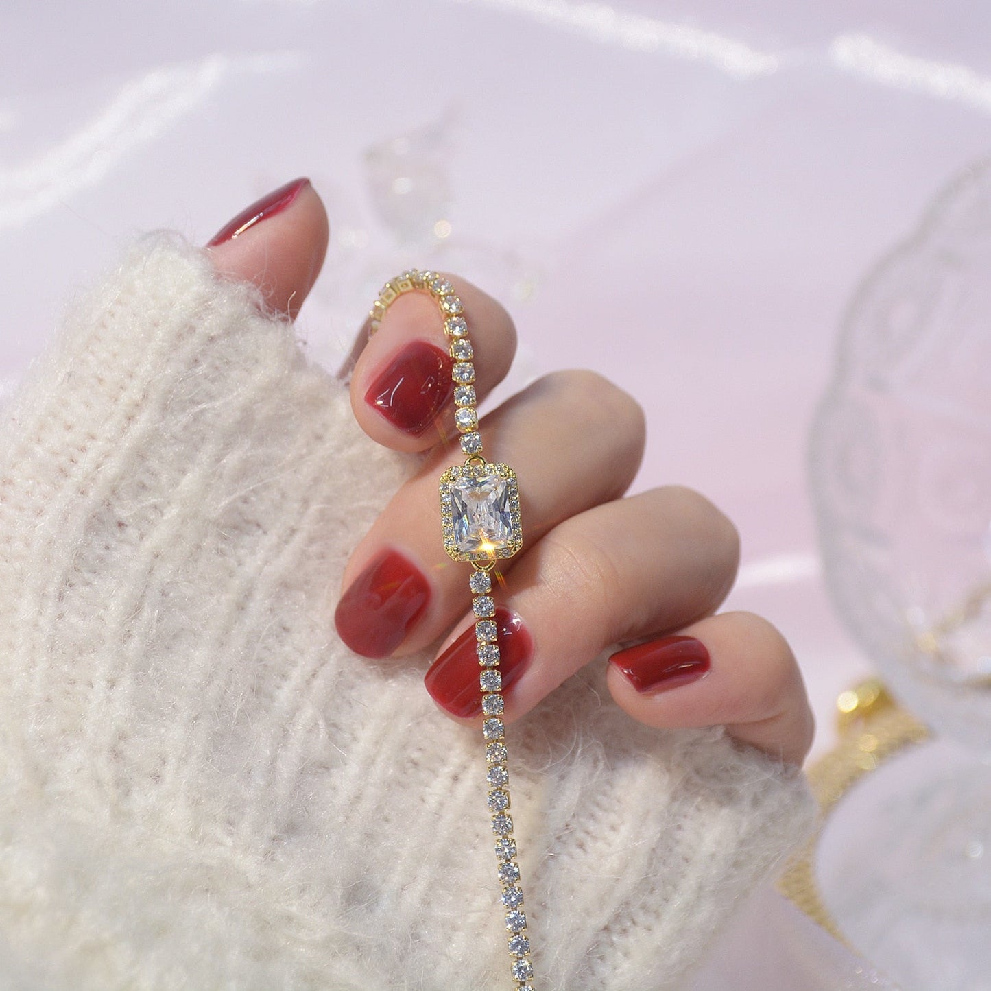 Luxury 4mm Cubic Zirconia Tennis Bracelets