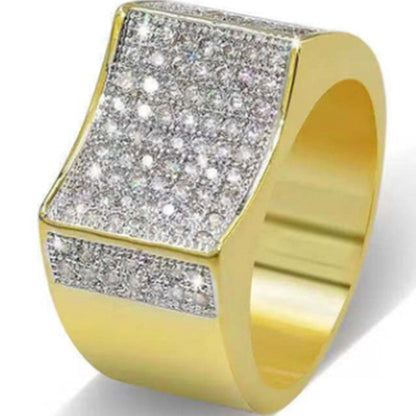 Square Rings iced out