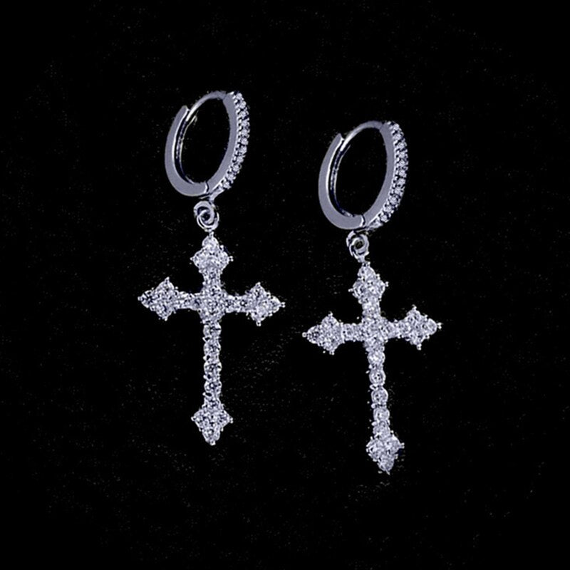 Punk Cross Stud Earrings