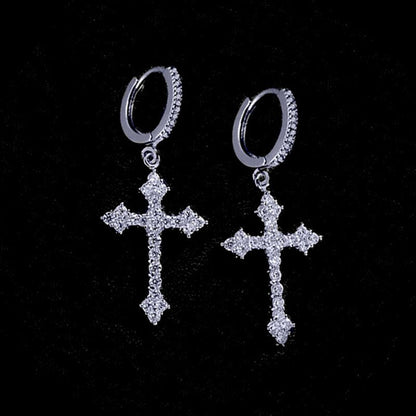 Punk Cross Stud Earrings