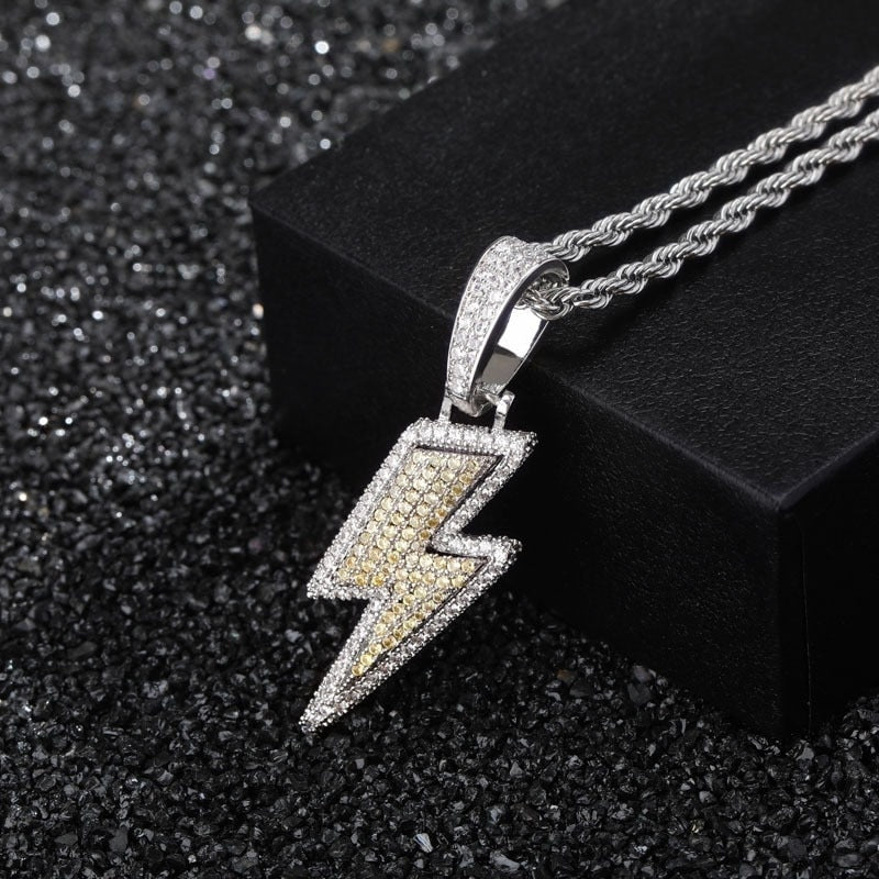 Lightning Necklace Iced Out Chain