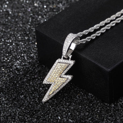 Lightning Necklace Iced Out Chain