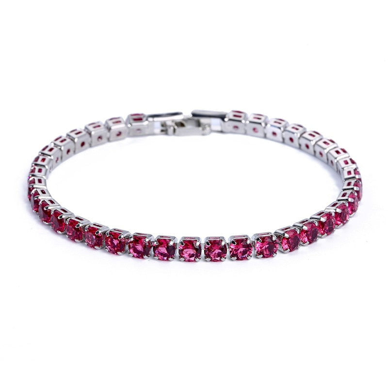 Luxury 4mm Cubic Zirconia Tennis Bracelets