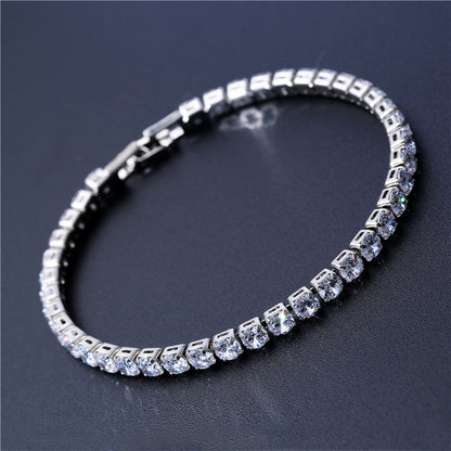 Luxury 4mm Cubic Zirconia Tennis Bracelets