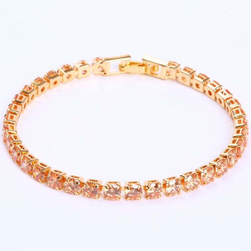 Luxury 4mm Cubic Zirconia Tennis Bracelets