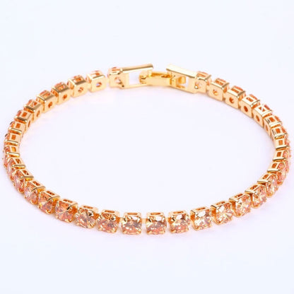 Luxury 4mm Cubic Zirconia Tennis Bracelets
