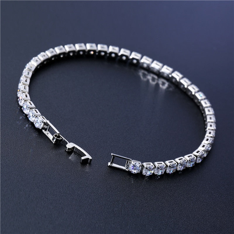 Luxury 4mm Cubic Zirconia Tennis Bracelets