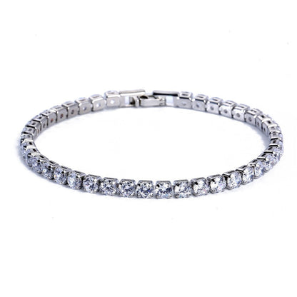 Luxury 4mm Cubic Zirconia Tennis Bracelets
