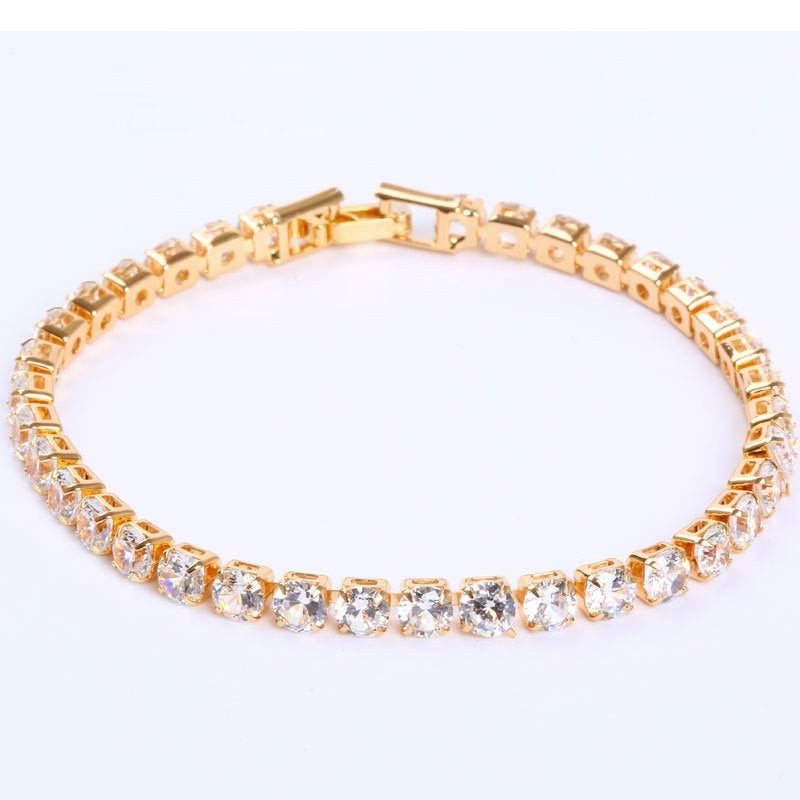 Luxury 4mm Cubic Zirconia Tennis Bracelets