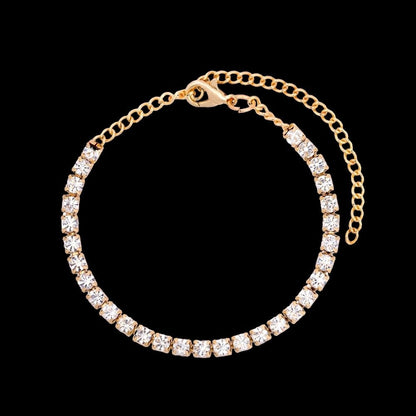 Iced Out Crystal Cuban Link Bracelet