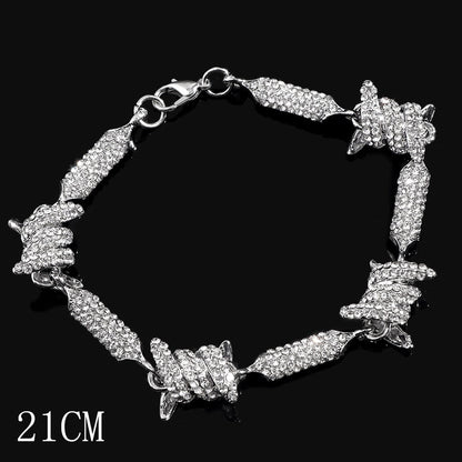 Iced Out Crystal Cuban Link Bracelet